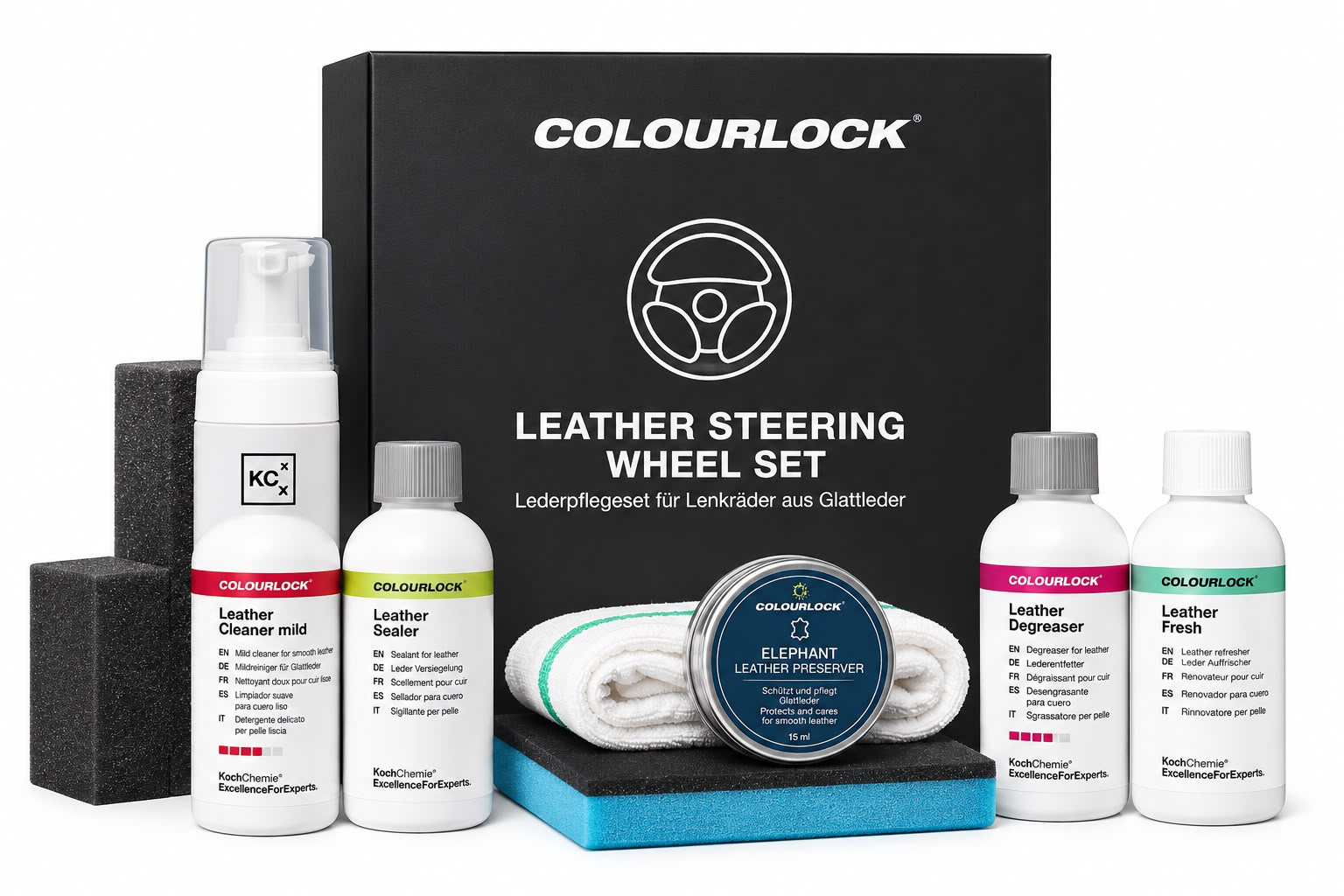 Leather Steering Wheel Set